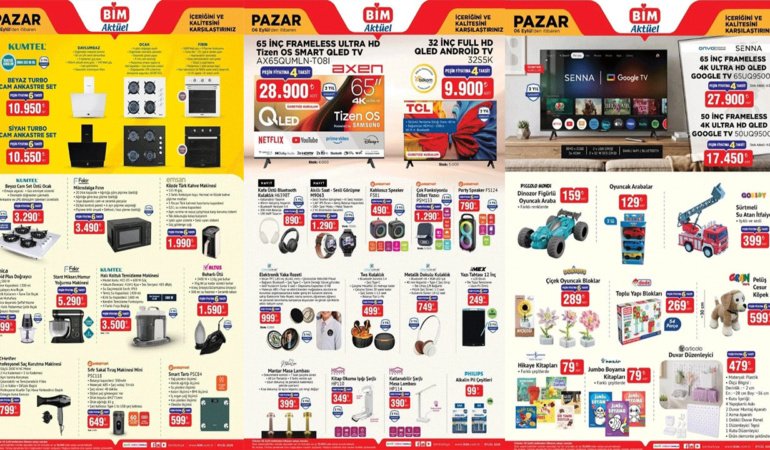BİM 6 EYLÜL PAZAR AKTÜEL ÜRÜNLER KATALOĞU YAYINLANDI: İŞTE İNDİRİMLİ ÜRÜNLER! (BİM 6-12 EYLÜL)