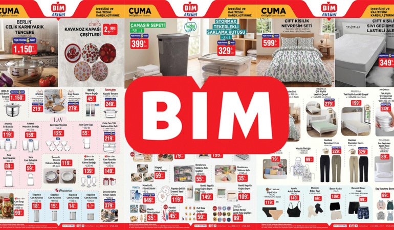 BİM’DE CUMA GÜNÜ ALIŞVERİŞ YAPACAKLAR DİKKAT! YENİ LİSTEDE YOK YOK! (BİM 4-10 EYLÜL)