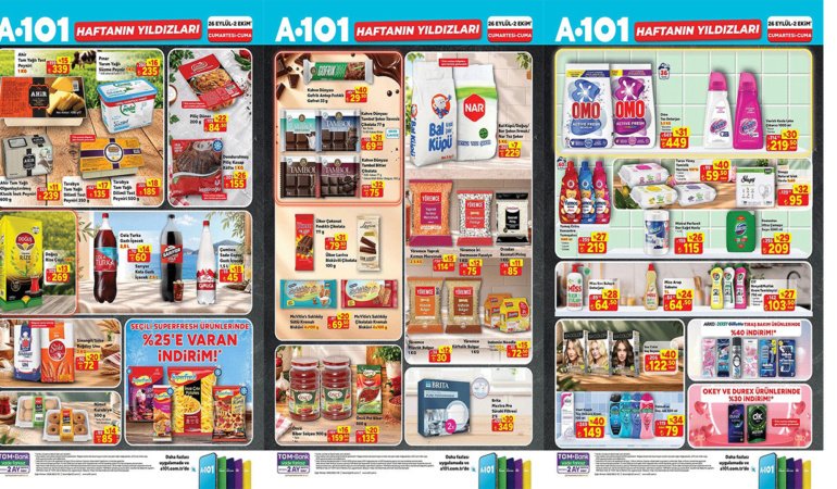A101'DE BEKLENEN GÜN GELDİ! DEV İNDİRİM FIRSATINI KAÇIRMAYIN! (A101 26 EYLÜL-2 EKİM)
