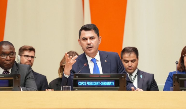 Bakan Kurum, COP31 öncesi Türkiye'nin iklim önceliklerini New York'ta anlattı