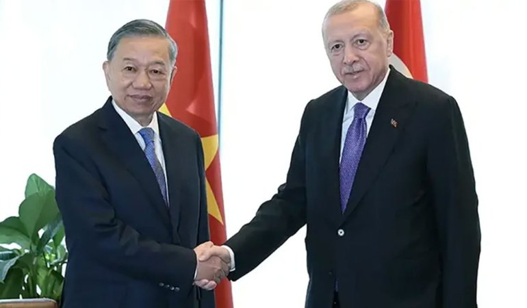 Cumhurbaşkanı Erdoğan, Vietnam Devlet Başkanı To Lam ile görüştü