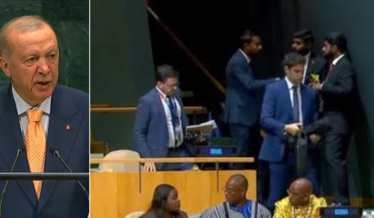 Erdoğan BM'de şiir okudu: İran ayakta alkışladı, İsrailliler salonu terk etti