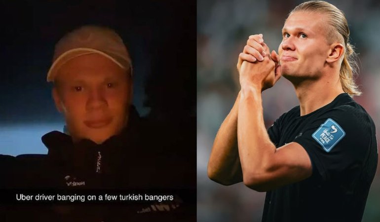 Erling Haaland Türk rapçi Lvbel C5'in şarkısı paylaştı, hayranları çoştu