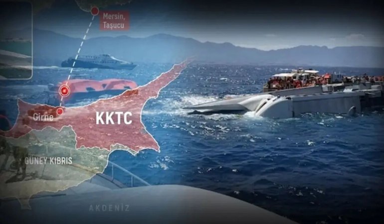KKTC'deki batan feribot enkazına ulaşıldı!