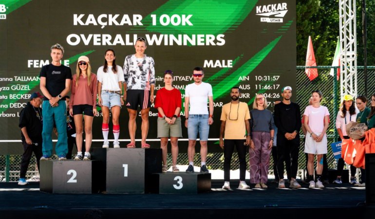 Kaçkar by UTMB’DE’de dereceye giren sporcular ödüllendirildi