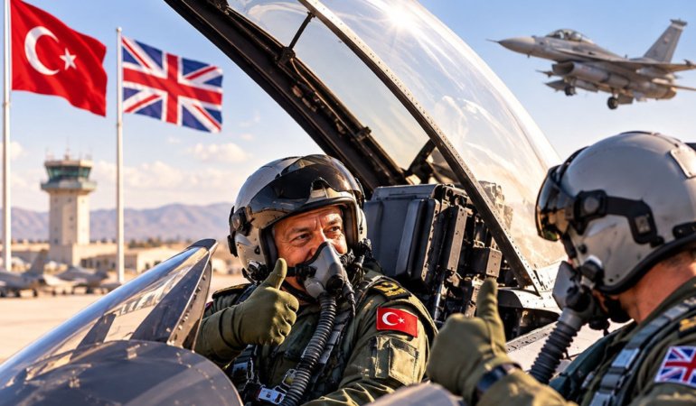 Orgeneral Dalkıran İngiliz mevkidaşı Orgeneral Smyth ile F-4E'yle uçtu