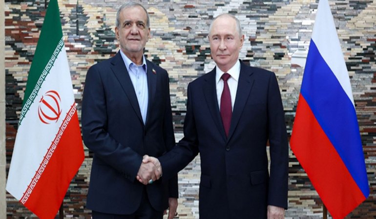 Rusya Devlet Başkanı Putin, İran Cumhurbaşkanı Pezeşkiyan ile görüştü