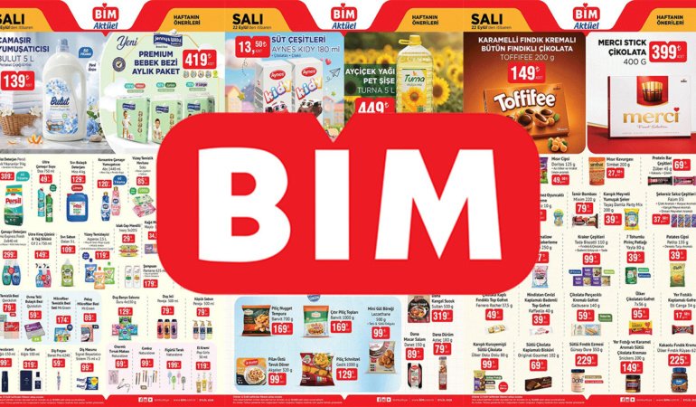 YETİŞEN ALIYOR: BİM’DE MUTFAKTA VE TEMİZLİKTE BÜYÜK FIRSAT! (BİM 22-28 EYLÜL)