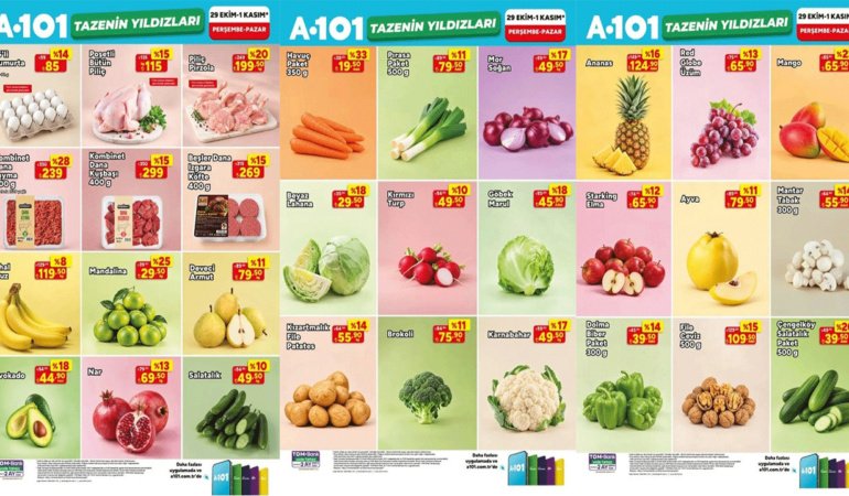 A101 TAZENİN YILDIZLARI KATALOĞU YAYINLANDI! A101’E HANGİ ÜRÜNLER GELİYOR? (A101 29 EKİM-1 KASIM)