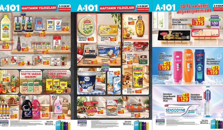 A101'DE DEV İNDİRİM: AYÇİÇEK YAĞI, ZEYTİNYAĞI, ÇAY VE DETERJAN KAPIŞ KAPIŞ GİDİYOR! (A101 3-9 EKİM)