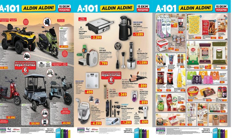 A101’DEN YENİ HAFTAYA DAMGA VURACAK KATALOG! İŞTE MERAK EDİLEN AKTÜEL ÜRÜNLER (15-21 EKİM)