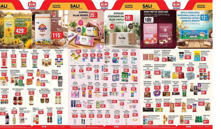 BİM YENİ KATALOG: BÜTÇE DOSTU DEV İNDİRİMLER BAŞLIYOR! (BİM 3-9 KASIM)