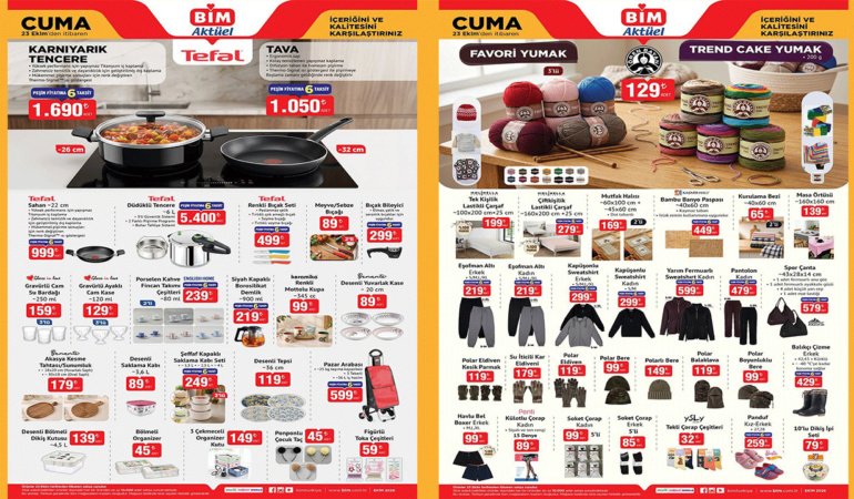 BİM'DE BÜYÜK İNDİRİM: FİYATLARI GÖREN ŞAŞIRACAK! (BİM 23-29 EKİM)
