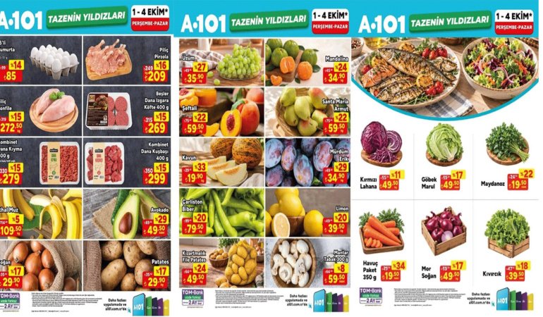 BU FİYATLAR KAÇMAZ: A101 TAZENİN YILDIZLARI İNDİRİM RÜZGARI BAŞLADI! (A101 1-4 EKİM)