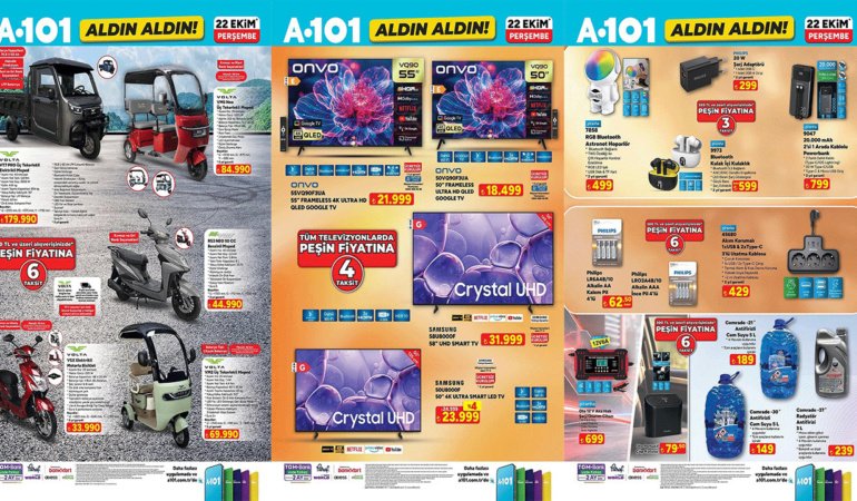 BU HAFTA A101'DE: ELEKTRİKLİ VE BENZİNLİ MOPED, ELEKTRİKLİ MOTORLU BİSİKLET! (A101 22-28 EKİM)