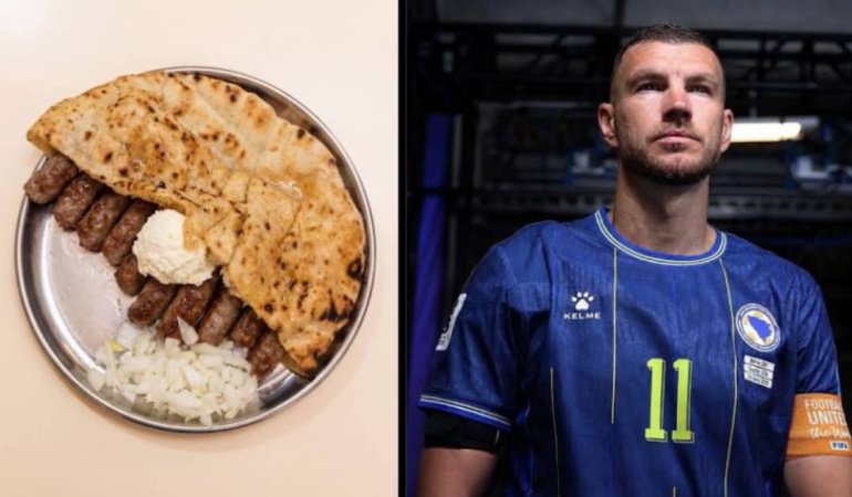 Edin Dzeko’nun milli vedası şerefine bir ćevapi daha ikram: Saraybosna’da 10 yerine 11 servis