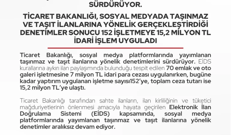 İlan denetimleri platformlara uzandı! Meta’ya 20 milyon, TikTok’a 4 milyon lira ceza