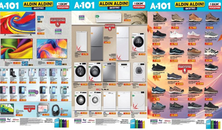SATIŞTA! A101 BU HAFTA ÇITAYI ARŞA ÇIKARDI: İŞTE YENİ A101 ALDIN ALDIN EKSTRA AFİŞİ! (A101 1-7 EKİM)