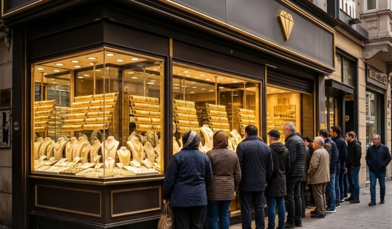 Sıkışan galerici ve kuyumcuya koşuyor